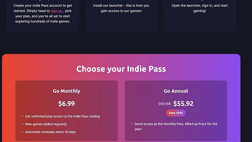 画像ギャラリー No.004のサムネイル画像 / インディーゲームを無限に遊べるサブスクリプションサービス「Indie Pass」，4月13日からPC向けにサービス開始