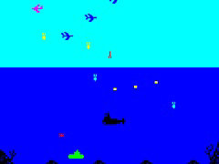 アケアカ版「ポラリス」，4月9日配信。潜水艦を操作し，戦闘機や艦船，潜水艦など，全方位からの攻撃に立ち向かうシューティングゲーム