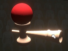 「けん玉100人シミュレーター」，最大10人のオンラインマルチプレイを実装。1人でも失敗すれば全員ゲームオーバー