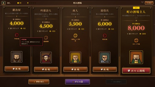画像ギャラリー No.025のサムネイル画像 / 古典ダイスゲーム“Farkle”×デッキ構築ローグライク！ イカサマとシナジーで高得点を叩き出す「ダイス・タバーン：運命の一投」，9月8日リリース【PR】