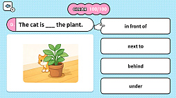 イラストでわかる！英語前置詞4択クイズ 〜楽しく学習英語教育ゲーム〜