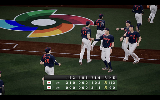 画像ギャラリー No.021のサムネイル画像 / 「プロスピ2026」は，歴代日本代表で挑めるWBCモード搭載！　“最強の侍”はどのチームなのか，時代を超えた夢の対戦を目撃した