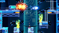 画像ギャラリー No.005のサムネイル画像 / 新作「ロックマン:デュアル オーバーライド」,2027年発売。伝統芸の横スクロールアクションを,最新の品質でデザイン!