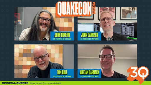 画像ギャラリー No.002のサムネイル画像 / 今年の「QuakeCon 2026」は何かが違う。30周年を記念して，カーマック氏やロメロ氏らid Softwareの創設メンバー4人が集結へ