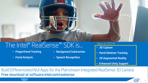 GDC 2014ϼؤǧϿKinect¤!? IntelϤRealSense TechnologyפϤޤǿʲ