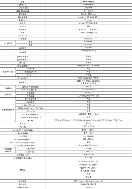 Acer4K٤G-SYNCбαվǥץ쥤XB280HKbprzפ1017ȯ䡣ͽۼʤ9