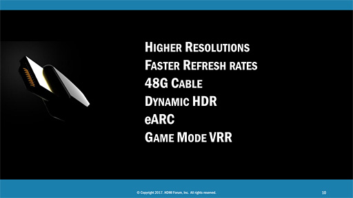 CES 2017ϡHDMI 2.1פʲHDMIAdaptive SyncɤʡGame Mode VRRפ8K/60Hz4K/120Hzɽʤɤ̤ܶ