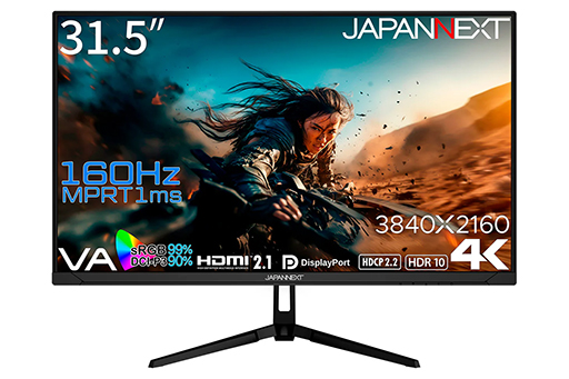 4K160Hzɽб31.5VAվޡǥץ쥤JAPANNEXT顣4K144HzIPSվǥƱȯ