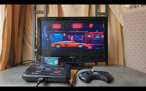 画像ギャラリー No.010のサムネイル画像 / メガドライブとGBA用の新作横スクロールアクション登場。サイバーパンク世界で復讐に燃える美女として無数の敵を倒す