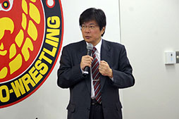 画像ギャラリー No.003のサムネイル画像 / 必要なパートナーは,もっとも新日本プロレスを愛するゲーム会社。“ブシモ×新日本プロレス”合同記者会見の模様をレポート